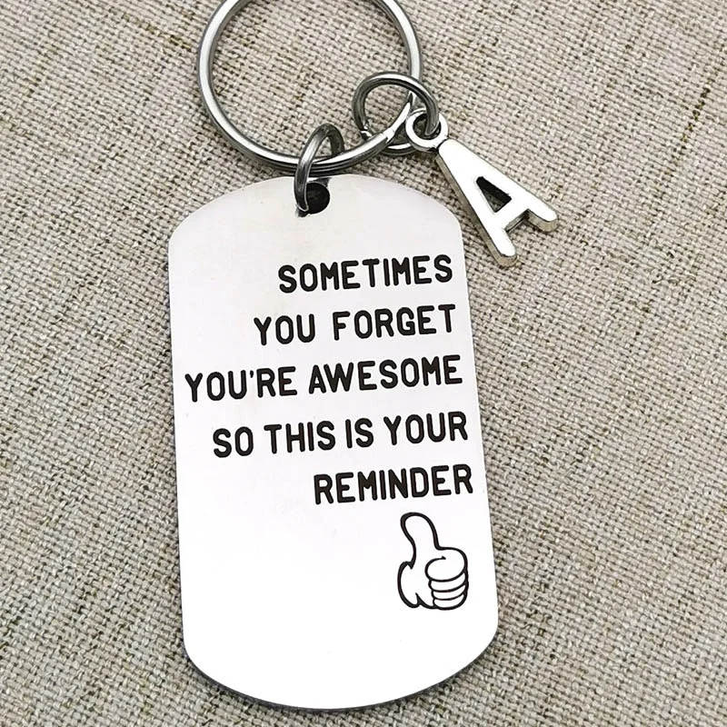 

Funny Inspirational Birthday Christmas Keychain for Friend Boys Girls Gift for Daughter Son From Dad Mom Thanksgiving Key Chain