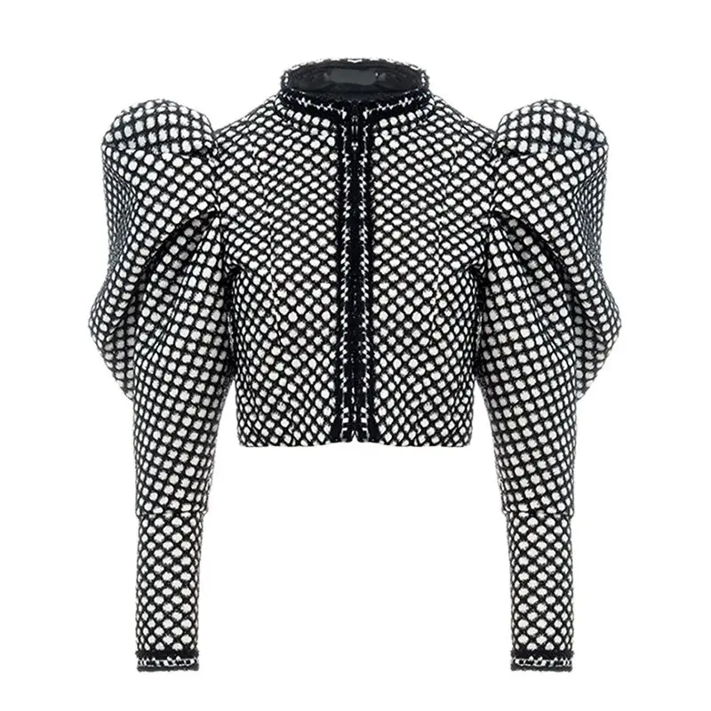 Plaid Coat For Women O Neck Puff Sleeve Short Female Coat Streetwear Autumn Fashion New Clothing 2020
Plaid Coat For Women O Neck Puff Sleeve Short Female Coat Streetwear Autumn Fashion New Clothing 2020