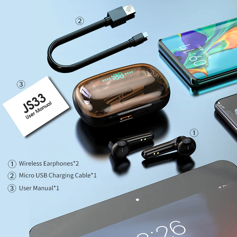 TWS Bluetooth Earphones with Microphone Touch Control Wireless Headphones HIFI Mini In-Ear Earbuds Sport Waterproof Headsets 
TWS Bluetooth Earphones with Microphone Touch Control Wireless Headphones HIFI Mini In-Ear Earbuds Sport Waterproof Headsets