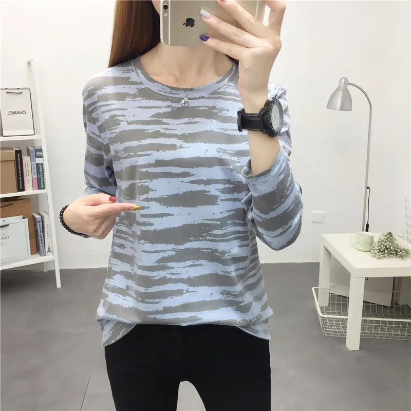 Long-Sleeve T-shirt Women Autumn 2021 New Style Korean Loose Casual Bottoming Shirt Printing Thin Section Trendy Ladies Top
Long-Sleeve T-shirt Women Autumn 2021 New Style Korean Loose Casual Bottoming Shirt Printing Thin Section Trendy Ladies Top
