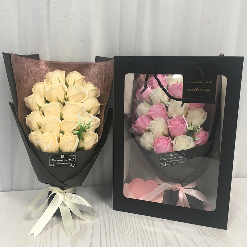 

Букет искусственных роз 2021, Ароматические Цветы для мыла, креативный подарок ручной работы, украшения из искусственных цветов