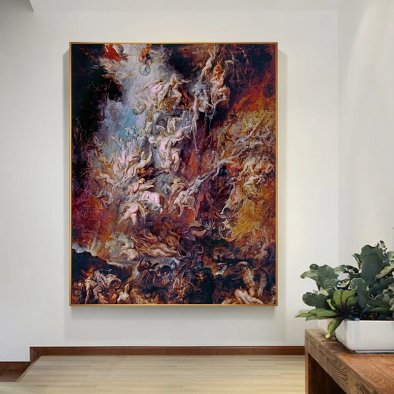 Famous Vintage Damned Fall of The Canvas Painting Posters and Prints Classic Wall Art Reproduction Picture Home Decoration
Famous Vintage Damned Fall of The Canvas Painting Posters and Prints Classic Wall Art Reproduction Picture Home Decoration