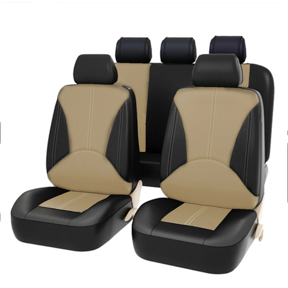 

4/9PCS Leather Car Seat Covers For Peugeot 508 207 307 407 3008 206 2008 208 sw 308 107 301 408 5008 4008 Rifter Traveller RCZ