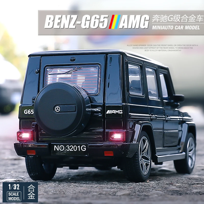 Модель автомобиля Mercedes-Benz G65Amg 1:32 из сплава Детская Игрушечная машина для