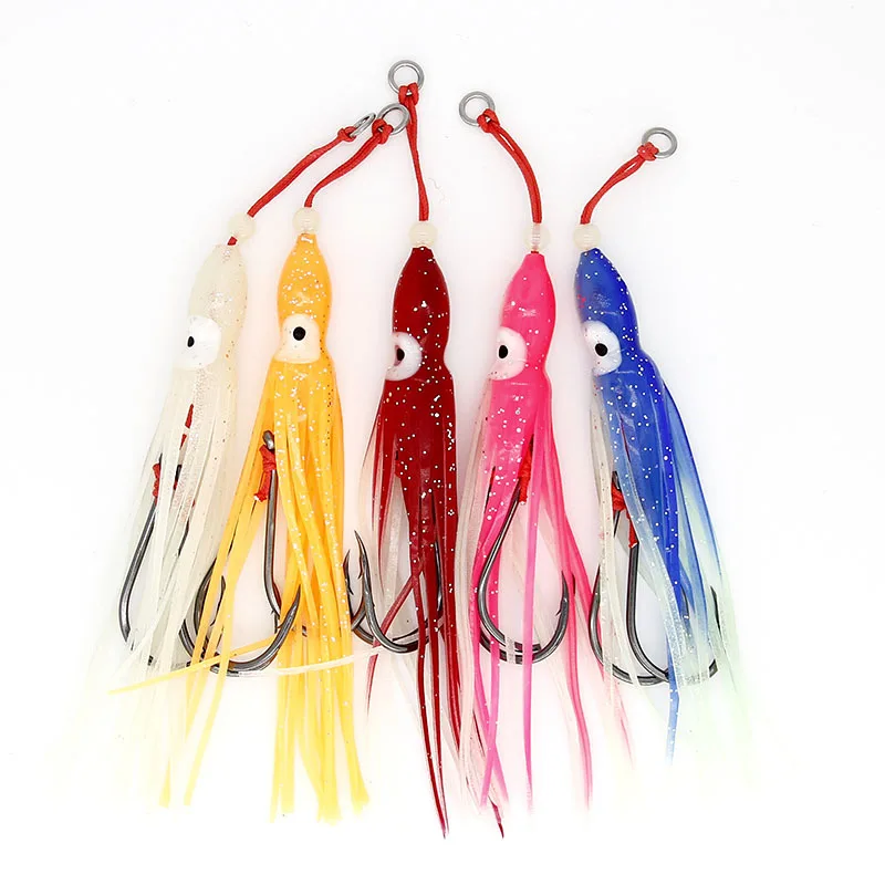 12cm/8.4g sea fishing scorching moon iron hook Luya fake lure luminous octopus soft bait squid beard accessories bionic bait
12cm/8.4g sea fishing scorching moon iron hook Luya fake lure luminous octopus soft bait squid beard accessories bionic bait
