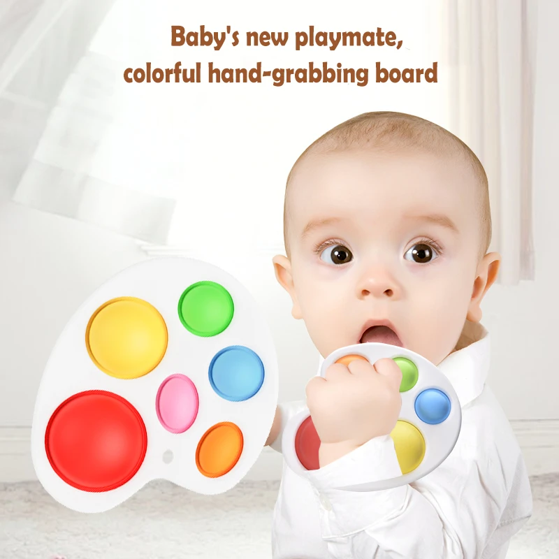 

Chenkai 1pcs Silicone Bubble Pop Toy Teether DIY Baby Chewing Pendant Nursing Sensory Teething Pacifier Dummy Jewelry Animal Toy