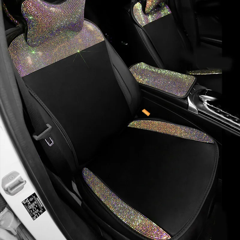 Color Rhinestone Universal Ice Silk Car Seat Cover Crystal Auto Seat Cushion Interior Accessories Front Seats Mats Car Styling
Color Rhinestone Universal Ice Silk Car Seat Cover Crystal Auto Seat Cushion Interior Accessories Front Seats Mats Car Styling