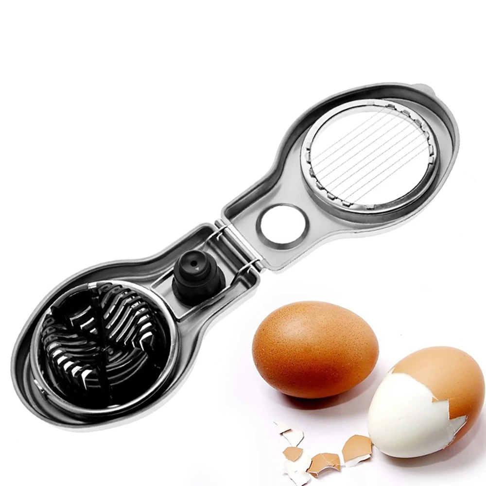 Stainless Steel Egg Slicer Kitchen Gadgets and Accessories Egg Stripper Cooking Tools Egg Beaters Baking Accessories Egg Holder
Stainless Steel Egg Slicer Kitchen Gadgets and Accessories Egg Stripper Cooking Tools Egg Beaters Baking Accessories Egg Holder