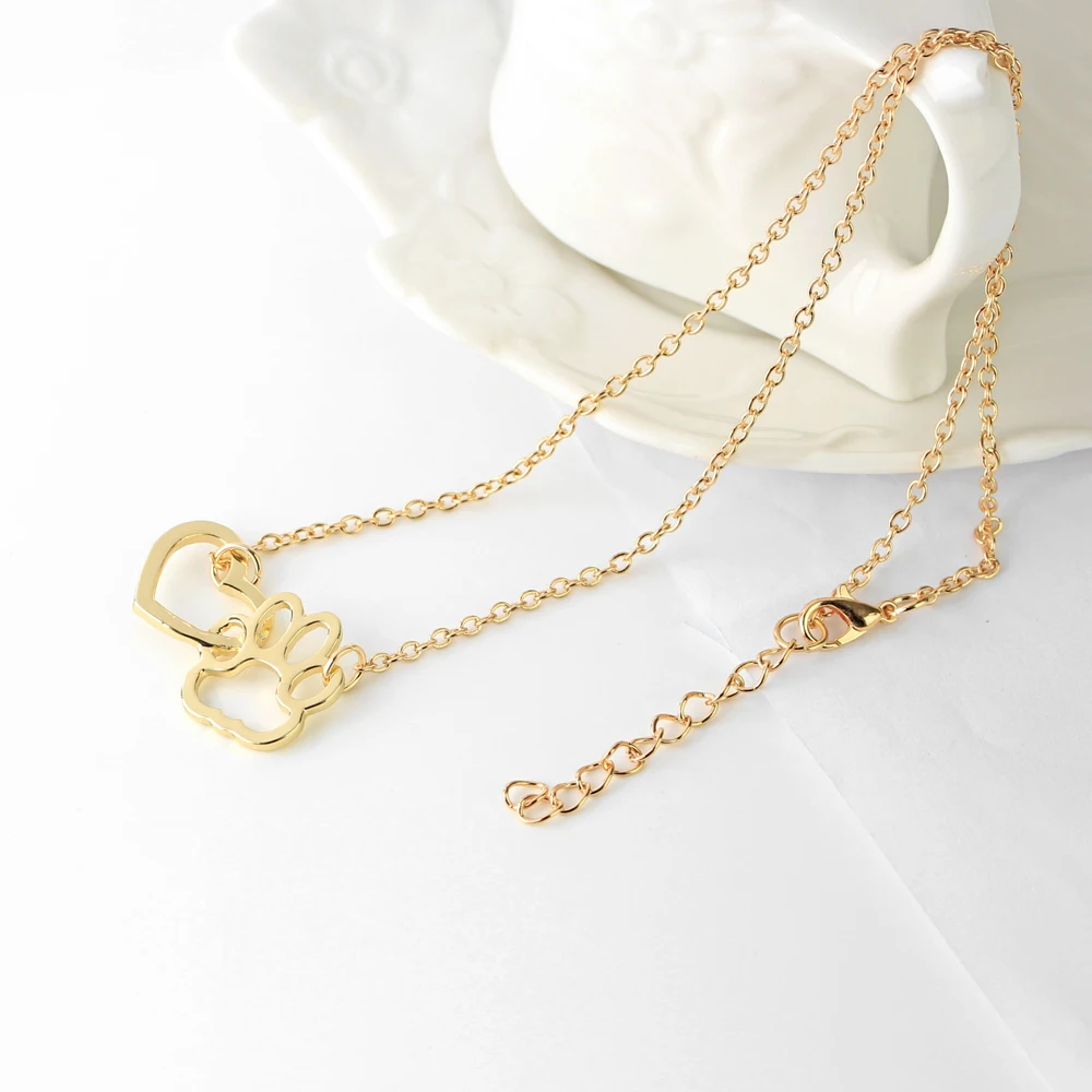 2021 New Hot Hollow Pet Paw Footprint Necklaces Cute Animal Dog Cat Love Heart Pendant Necklace For Women Girls Jewelry Necklace
2021 New Hot Hollow Pet Paw Footprint Necklaces Cute Animal Dog Cat Love Heart Pendant Necklace For Women Girls Jewelry Necklace