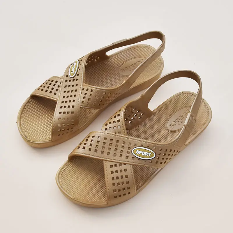 Women's Fashion Summer Mother-in-Law Beach Outdoor Mom Shoes Plastic Flat Soft Bottom Sandals Non-Slip Comfortable PVC Plastic
Women's Fashion Summer Mother-in-Law Beach Outdoor Mom Shoes Plastic Flat Soft Bottom Sandals Non-Slip Comfortable PVC Plastic
