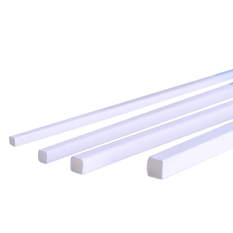 5 шт. белая квадратная трубка 3-10 мм, АБС-пластик, полые квадратные трубы, длина 25 см для «сделай сам», аксессуары для строительных моделей