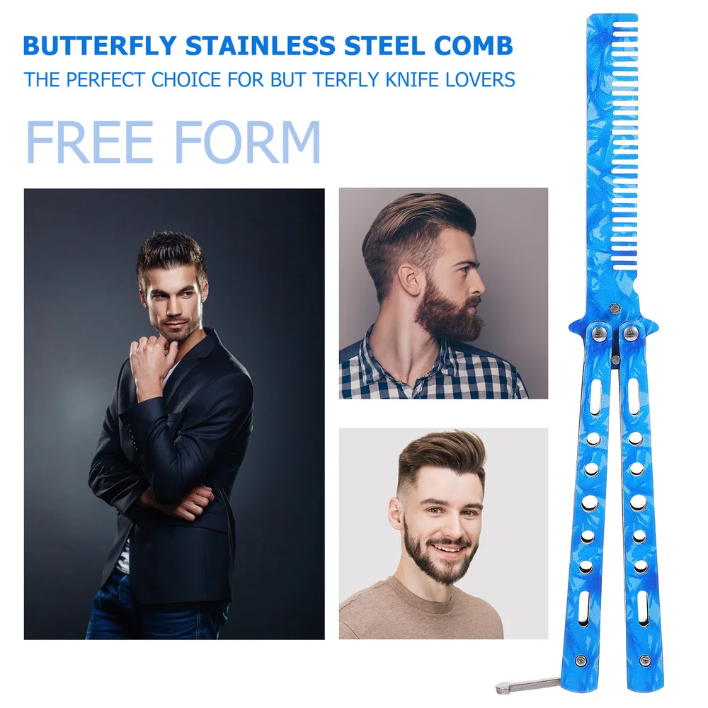 Outdoor Butterflies Combs Folding Training Practice Combs Hair Styling Tools 
Outdoor Butterflies Combs Folding Training Practice Combs Hair Styling Tools