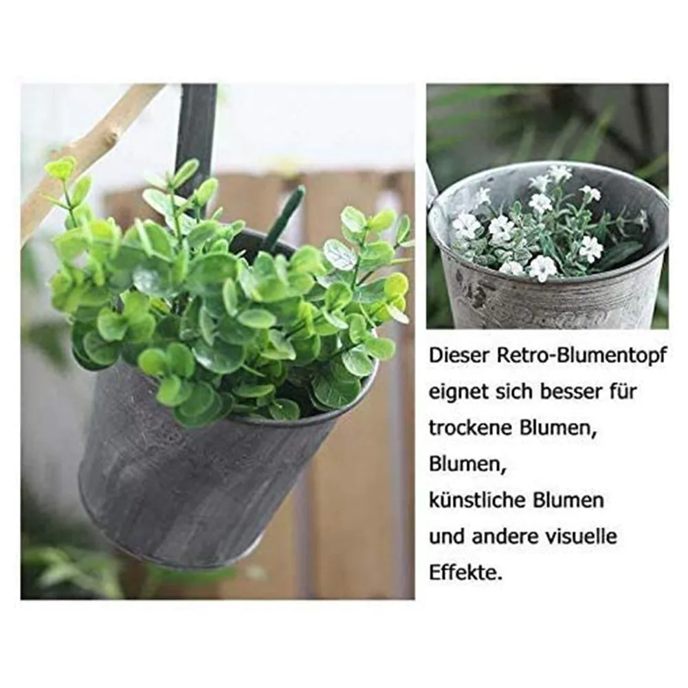 1/3/5 Pcs Removable Hook Wall Plant Pot Fence Bonsai Flower Tub Pots Iron Bucket Tin Garden Balcony Hanging Succulent Basket
1/3/5 Pcs Removable Hook Wall Plant Pot Fence Bonsai Flower Tub Pots Iron Bucket Tin Garden Balcony Hanging Succulent Basket