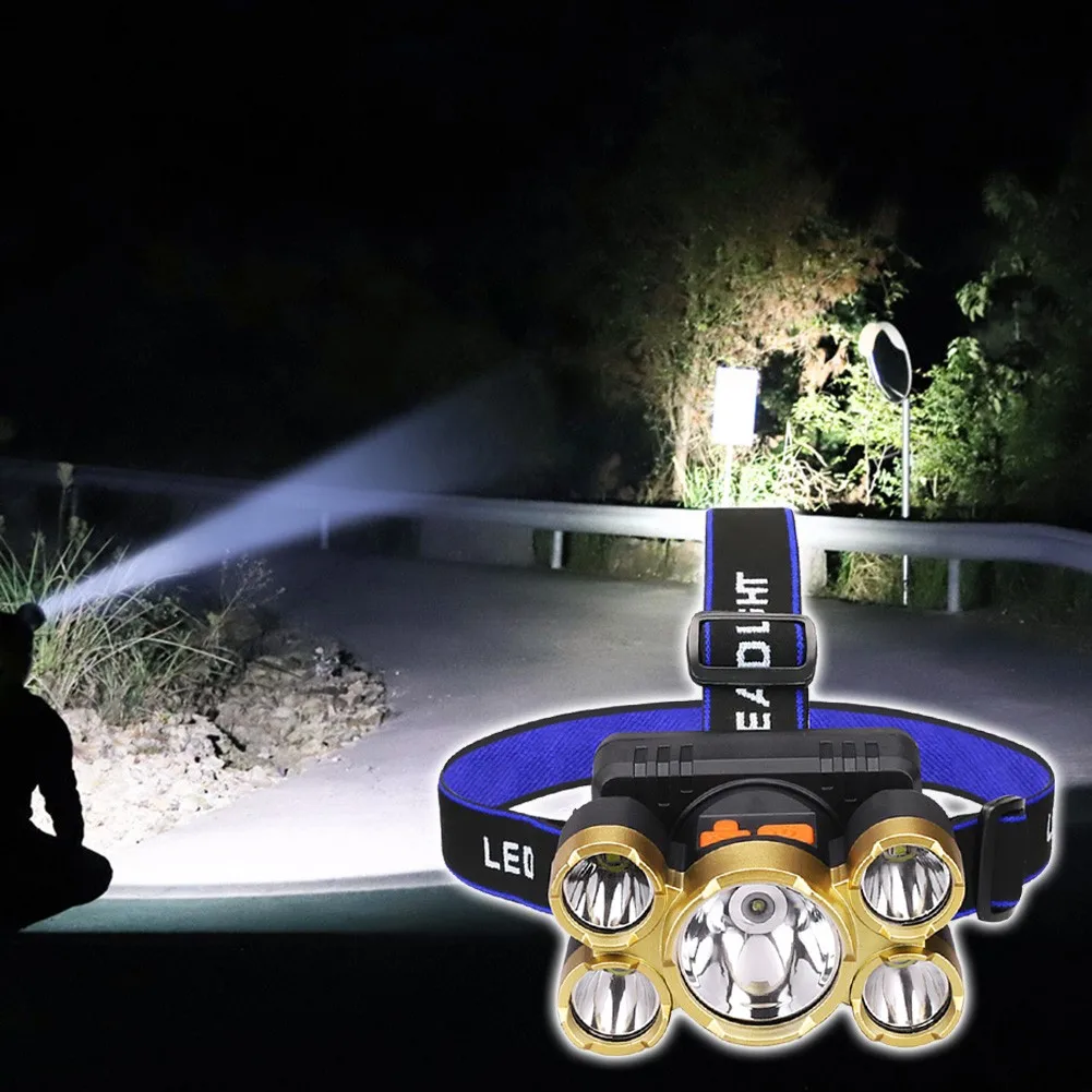 5 LED Multifunction Waterproof XPE + COB USB Recharge Headlight Head Torch Super Far Light Camping Hiking Night Fishing Light
5 LED Multifunction Waterproof XPE + COB USB Recharge Headlight Head Torch Super Far Light Camping Hiking Night Fishing Light