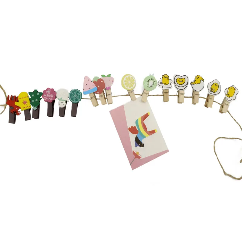 100pcs/lot Lovely Fruits Eggs Christmas Gift Wooden Clips For Photo Clips Craft Decoration Clips Pegs Accessoir Bureau
100pcs/lot Lovely Fruits Eggs Christmas Gift Wooden Clips For Photo Clips Craft Decoration Clips Pegs Accessoir Bureau