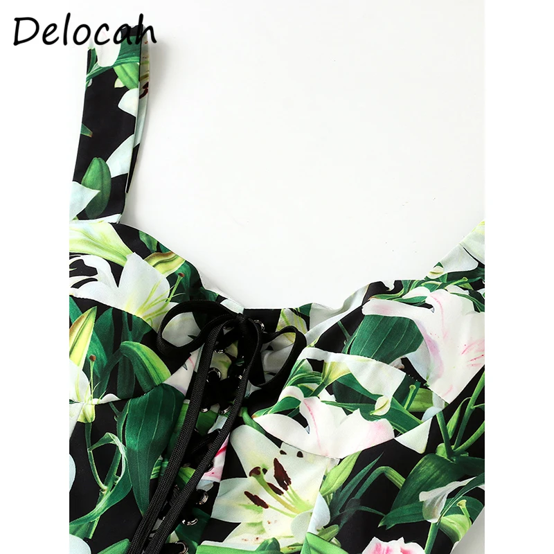 Delocah SpringSummer Dress FashionDesignerWomen Sexy Spaghetti Strap Simple Draped Printed Elegan Slim Female Midi Dresses
Delocah SpringSummer Dress FashionDesignerWomen Sexy Spaghetti Strap Simple Draped Printed Elegan Slim Female Midi Dresses