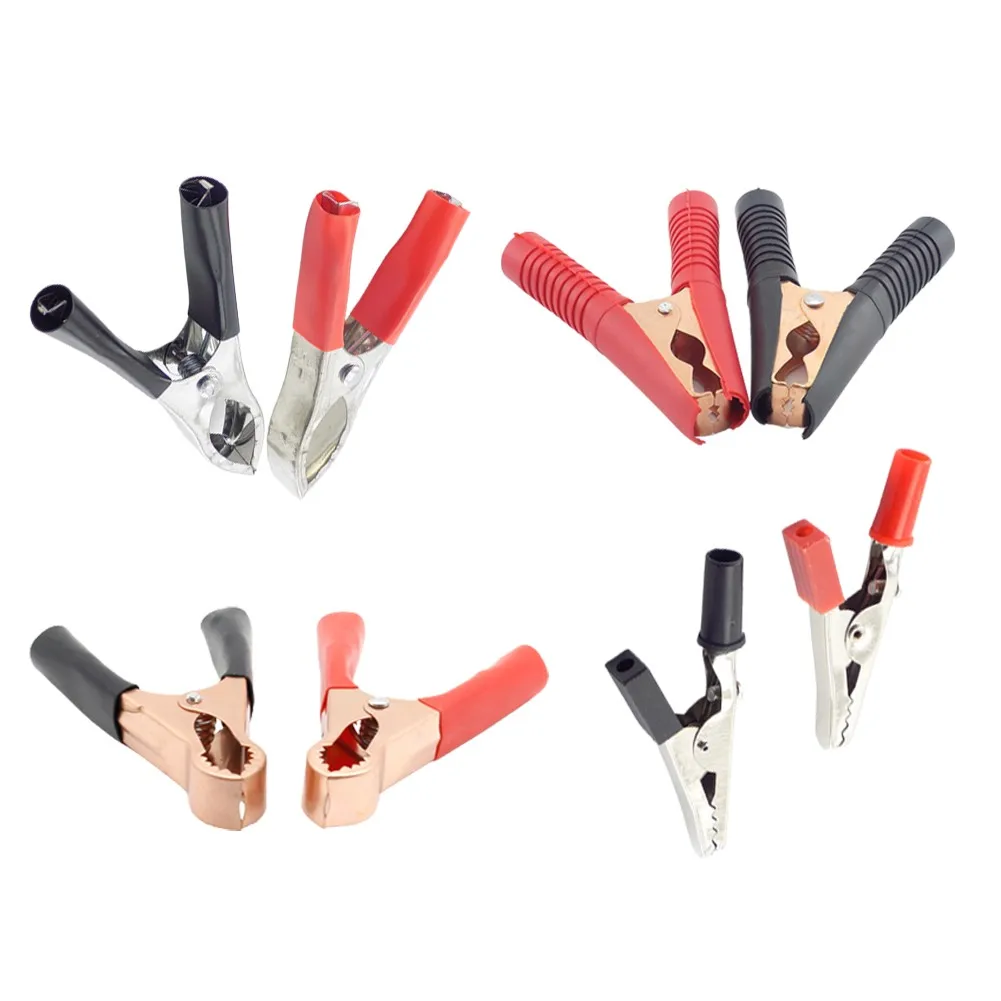 8 Pcs Electrical Test Clips - Metal Alligator Clip With Red And Black Handle For Battery Charger Solar Panel Electrical Fence
8 Pcs Electrical Test Clips - Metal Alligator Clip With Red And Black Handle For Battery Charger Solar Panel Electrical Fence