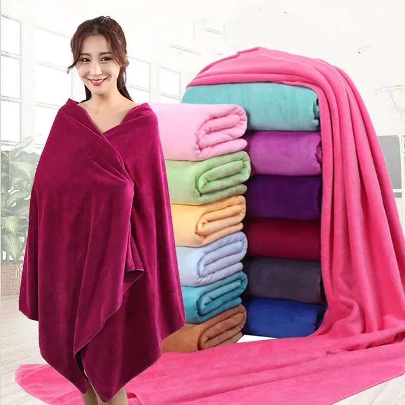 Multi-size Colorful Large Bath Towel Microfiber Quick Dry Soft Beach Cover Up Blanket Women Bathroom Sets Thick Towels Wholesale 
Multi-size Colorful Large Bath Towel Microfiber Quick Dry Soft Beach Cover Up Blanket Women Bathroom Sets Thick Towels Wholesale