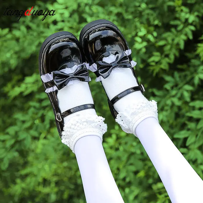 cute Korean shoes Sweet Bow Lolita Shoes Buckle Strap Mary Jane Shoes Woman Solid Patchwork Lace Women Pink Ladies vintage shoes
cute Korean shoes Sweet Bow Lolita Shoes Buckle Strap Mary Jane Shoes Woman Solid Patchwork Lace Women Pink Ladies vintage shoes