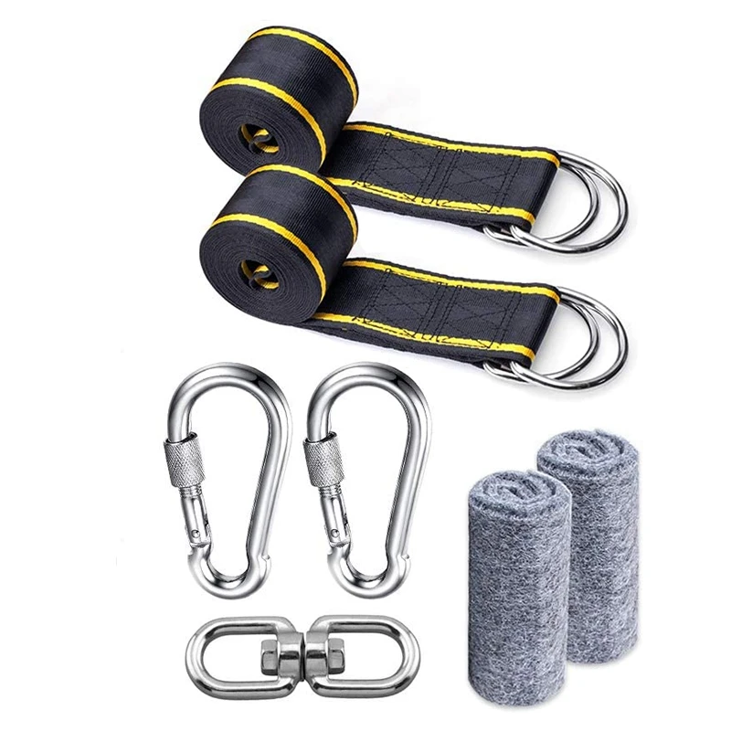 Tree Swing Strap Hanging Kits Straps for Swing, Spinner and Tree Protectors for Any Hammocks or Swings
Tree Swing Strap Hanging Kits Straps for Swing, Spinner and Tree Protectors for Any Hammocks or Swings