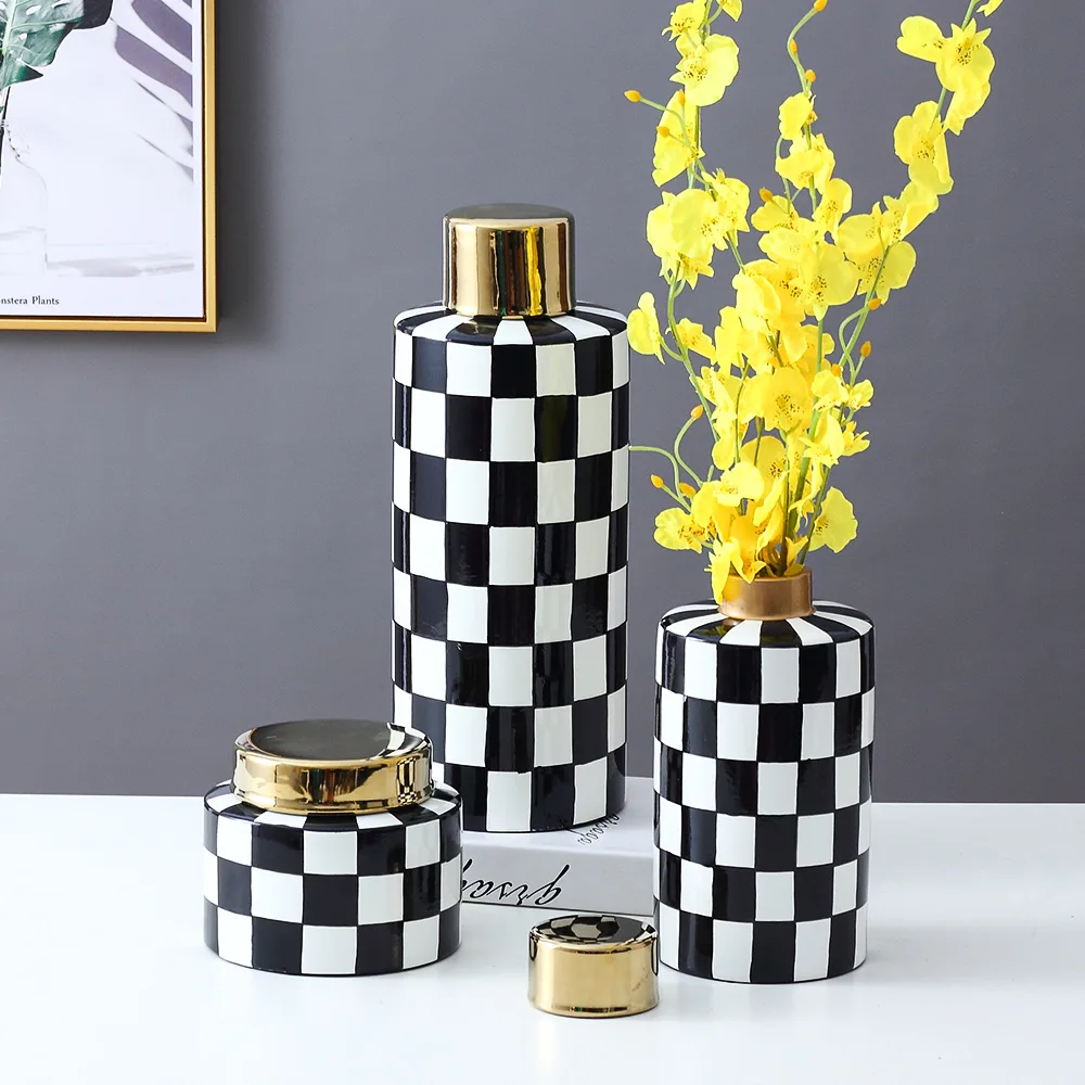 Nordic home furnishings ceramic jar decorative Jar Ceramic Vase living room porch TV cabinet decorative storage jar
Nordic home furnishings ceramic jar decorative Jar Ceramic Vase living room porch TV cabinet decorative storage jar
