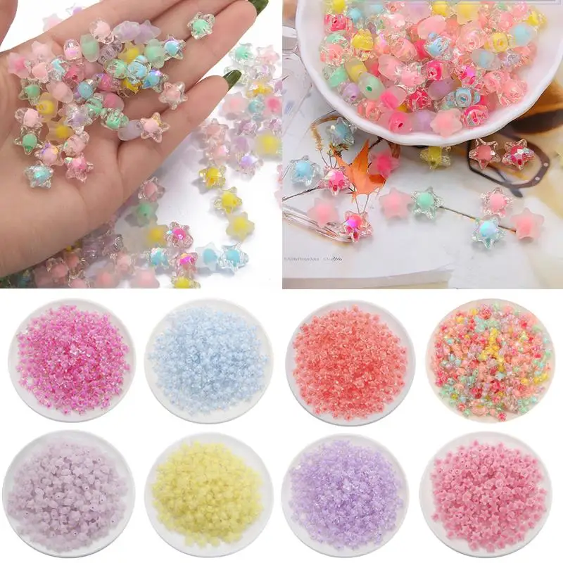 80PCS 11mm Five-Pointed Star Sandwich Acrylic Loose Beads Gasket Loose Beads DIY Jewelry Accessories Candy Color Earring Chains
80PCS 11mm Five-Pointed Star Sandwich Acrylic Loose Beads Gasket Loose Beads DIY Jewelry Accessories Candy Color Earring Chains