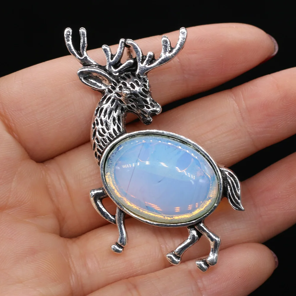 Rudolph Christmas Reindeer Natural Stone Lapis Lazuli Quartzs Pendant for Charms Jewelry Accessories Making Necklace for Women
Rudolph Christmas Reindeer Natural Stone Lapis Lazuli Quartzs Pendant for Charms Jewelry Accessories Making Necklace for Women