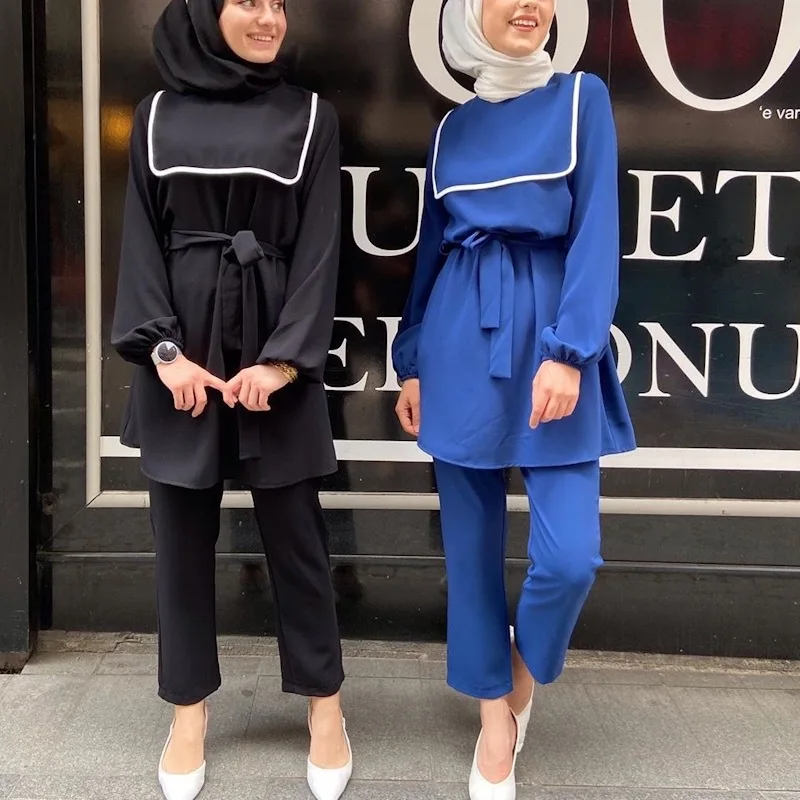 2021 Kaftan Dubai Abaya Turkish Muslim Fashion Turban Dress Set Islamic Clothing Abayas Ladies Muslim Ensemble De Mode
2021 Kaftan Dubai Abaya Turkish Muslim Fashion Turban Dress Set Islamic Clothing Abayas Ladies Muslim Ensemble De Mode