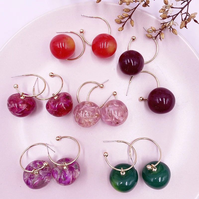 Cute Clear Resin Real Dye Flower Cherry Earrings for Women Girls Gold Color Alloy Fruit Dangle Drop Earrings Statement Jewelry
Cute Clear Resin Real Dye Flower Cherry Earrings for Women Girls Gold Color Alloy Fruit Dangle Drop Earrings Statement Jewelry