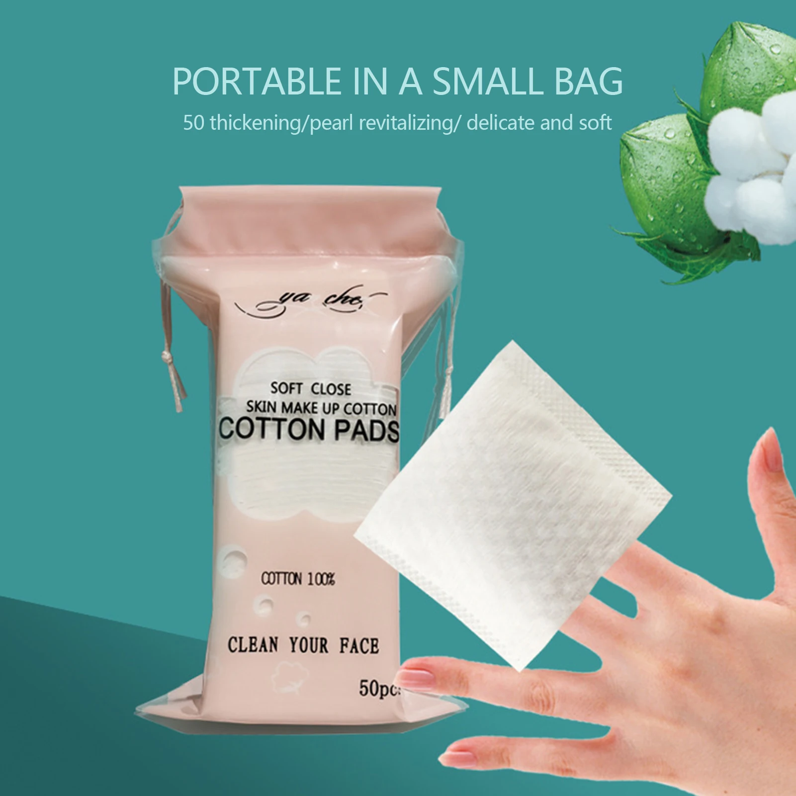 50 Pieces Of Disposable Cotton Makeup Remover Pad Double-sided Pressure Edge Cotton Wet Compress Bag Microfiber Face Cloth Towel
50 Pieces Of Disposable Cotton Makeup Remover Pad Double-sided Pressure Edge Cotton Wet Compress Bag Microfiber Face Cloth Towel