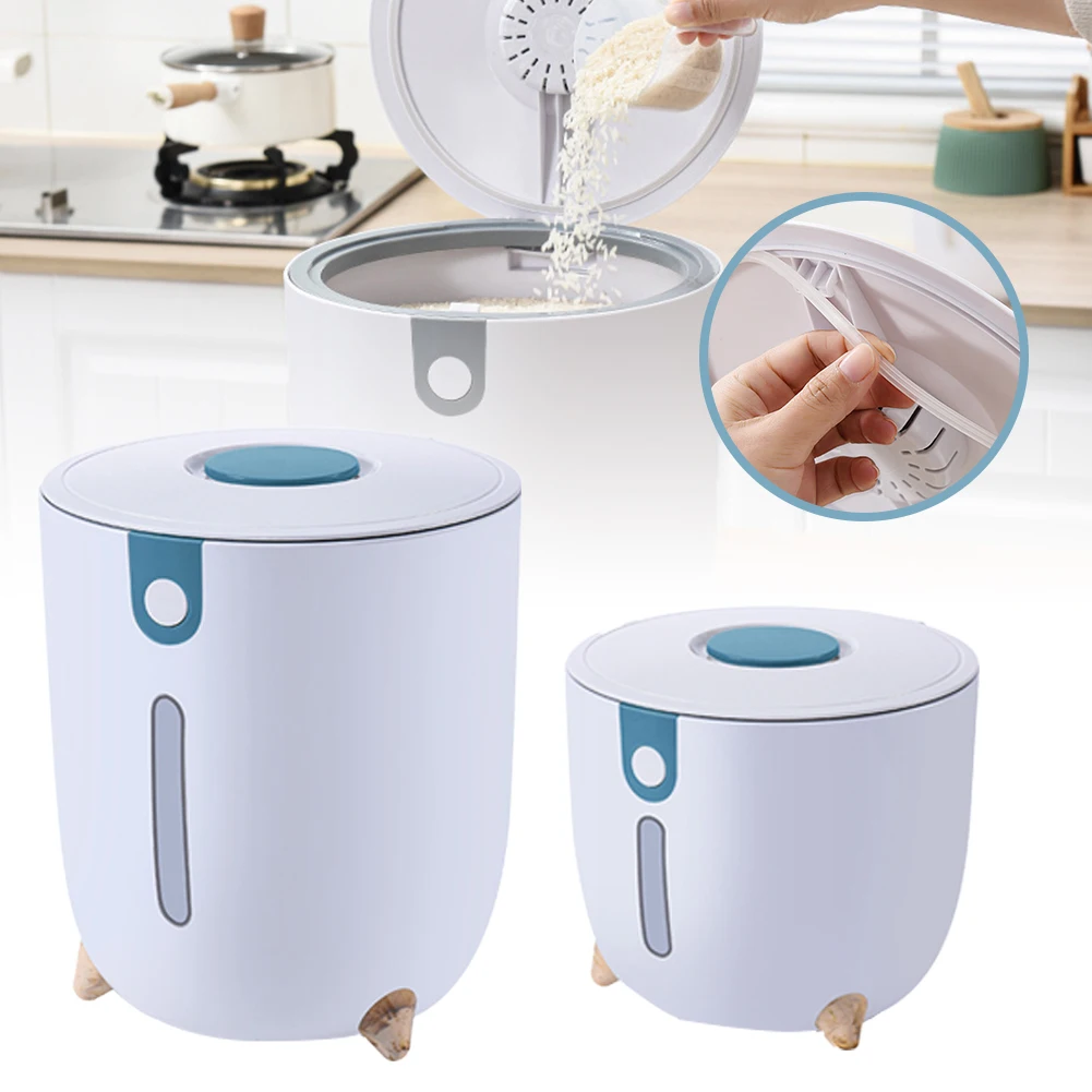 10KG Rice Container Sealed Waterproof Insect-proof Grain Storage Organizer with Lid Transparent Window Household Food Container
10KG Rice Container Sealed Waterproof Insect-proof Grain Storage Organizer with Lid Transparent Window Household Food Container