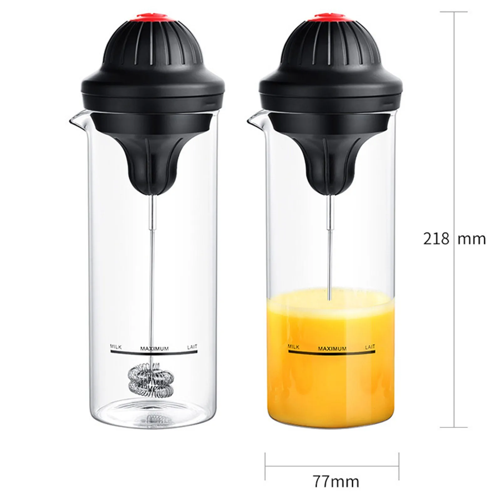 

400ml Electric Milk Bubbler Kitchen Milk Foamer Frother Cup For Coffee Cappuccino Household Portable Automatic Whisk Mixer