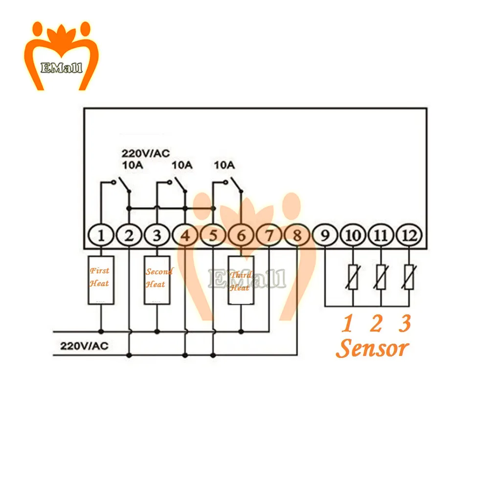 220V LED Temperature Controller Three Relay Output Thermoregulator Sensor Meter Heating 3pcs 1.5M 10K Wire Smart Thermostat
220V LED Temperature Controller Three Relay Output Thermoregulator Sensor Meter Heating 3pcs 1.5M 10K Wire Smart Thermostat