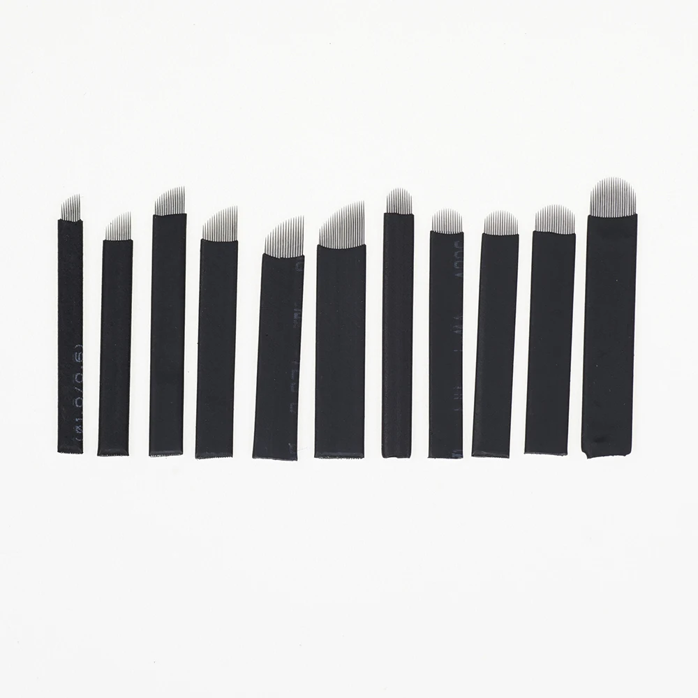 50pcs black skin packaging 0.18mm tattoo needle permanent makeup needle 7/9/11/12/14/18/21 manual eyebrow blade
50pcs black skin packaging 0.18mm tattoo needle permanent makeup needle 7/9/11/12/14/18/21 manual eyebrow blade