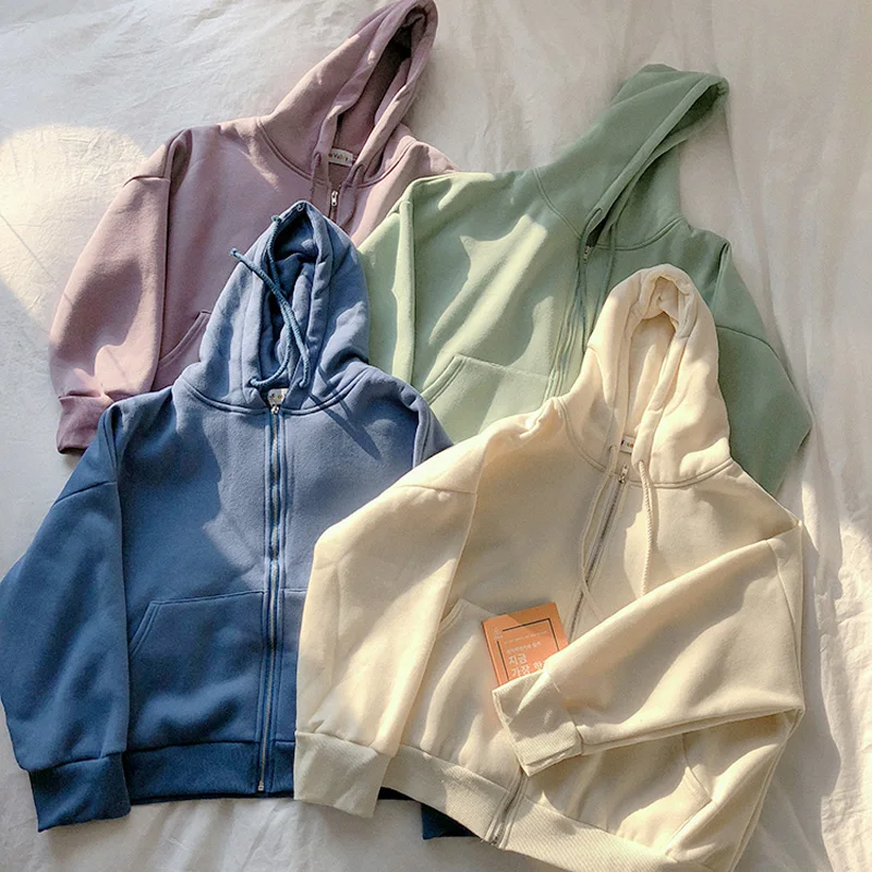 4 colors 2020 Fashion Women Autumn Winter Hoodie Coats Warm Zipper Jacket Casual Clothing Tops Female Coat womens
4 colors 2020 Fashion Women Autumn Winter Hoodie Coats Warm Zipper Jacket Casual Clothing Tops Female Coat womens