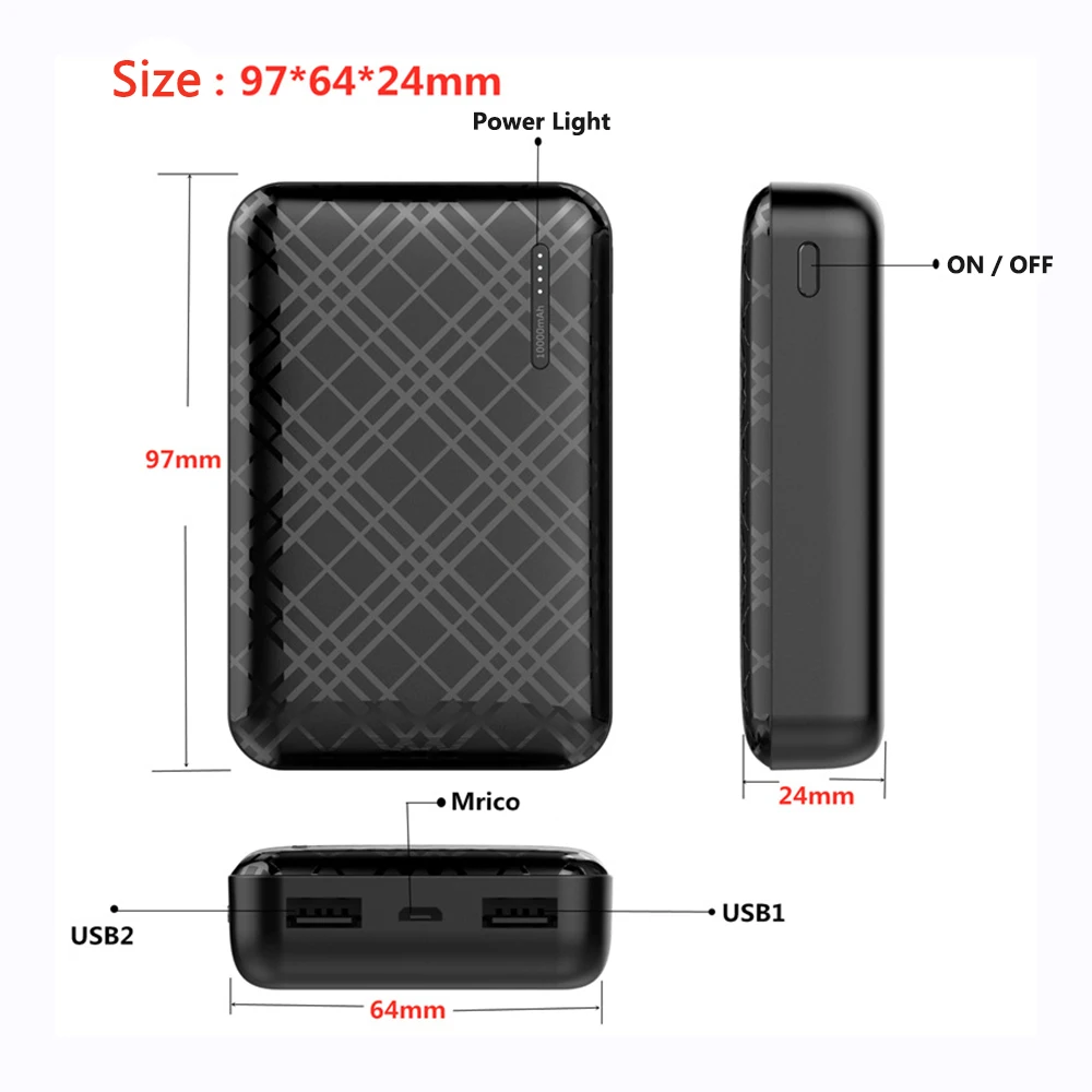 Mini Portable Power Bank 10000mAh For Winter Electric Clothing Waistcoat Powerbank For Heated Vest Jacket Poverbank Bank
Mini Portable Power Bank 10000mAh For Winter Electric Clothing Waistcoat Powerbank For Heated Vest Jacket Poverbank Bank