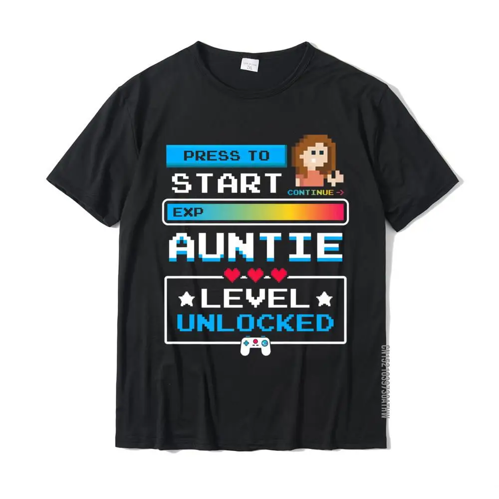 

First Time Aunt Gamer Expecting Auntie Gifts Cute New Aunt Premium T-Shirt Cotton Tops & Tees Slim Fit Prevalent Geek T Shirts