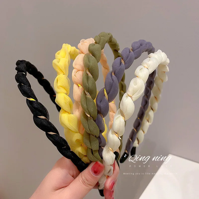 Korea Dongdaemun Fashion Twist Hairbands Headband Hair Hoop Bezel Temperament Headband Sweet Design Hair Accessories For Women
Korea Dongdaemun Fashion Twist Hairbands Headband Hair Hoop Bezel Temperament Headband Sweet Design Hair Accessories For Women
