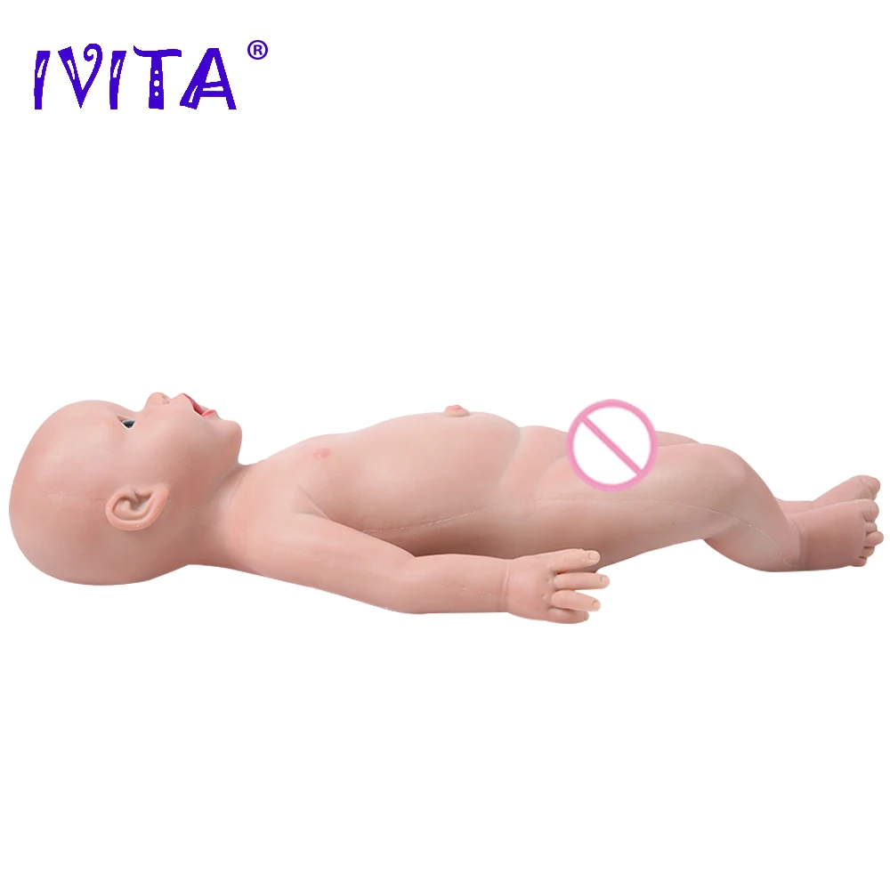 IVITA WB1515 50cm(20inch) 3960g Realistic Silicone Reborn Baby Dolls Lifelike Bebe Early Education Toy Simulated for Children | Игрушки и