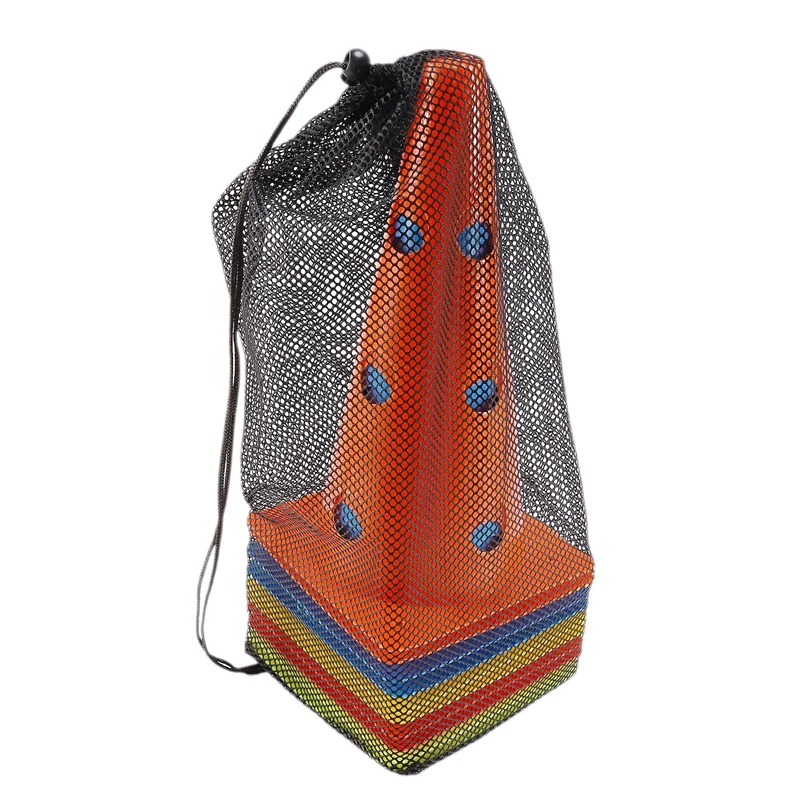 12 Inch Color Perforated Plastic Cone 10 Pack Set - Football, Football, Basketball, Agile Drill Training Venue Mark with Storage
12 Inch Color Perforated Plastic Cone 10 Pack Set - Football, Football, Basketball, Agile Drill Training Venue Mark with Storage