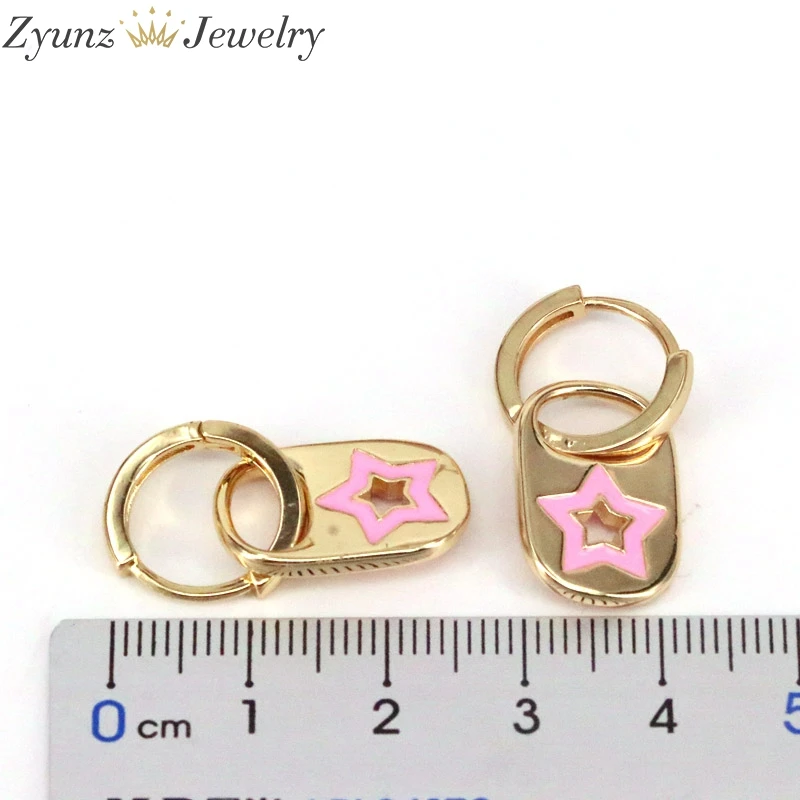 5 Pairs, Fashion minimal delicate girl women gift jewelry colorful enamel star drop charm earring
5 Pairs, Fashion minimal delicate girl women gift jewelry colorful enamel star drop charm earring