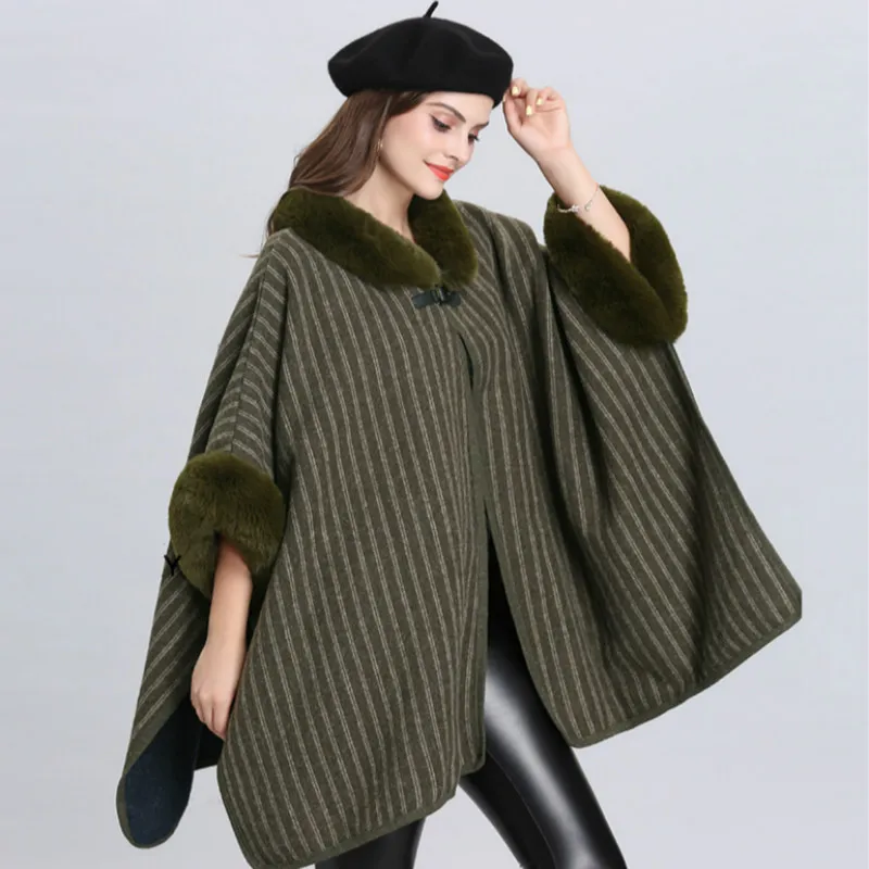 Высококачественное винтажное Полосатое трикотажное женское пончо с часами, свободное женское пончо, накидки для вечеринки, пальто из искусственного меха, куртка
Высококачественное винтажное Полосатое трикотажное женское пончо с часами, свободное женское пончо, накидки для вечеринки, пальто из искусственного меха, куртка