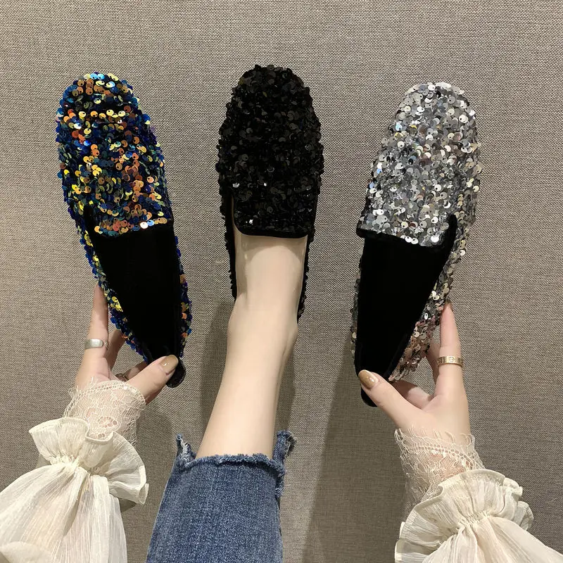 2021 New style Woman Casual Shoes Female Footwear Sexy Sliver Sequin Glitter Flats Women Loafers Girls Flats
2021 New style Woman Casual Shoes Female Footwear Sexy Sliver Sequin Glitter Flats Women Loafers Girls Flats
