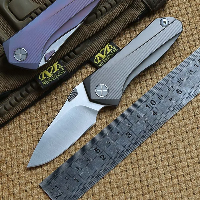 

Складной нож DICORIA YX628, шарикоподшипник D2, лезвие TC4, титановая ручка, походные охотничьи карманные ножи для выживания, инструменты для повсед...