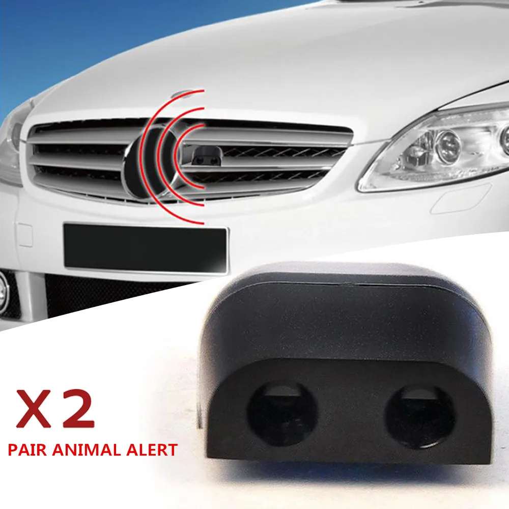 2pcs Repeller For Sonic Gadgets Whistle Animal Repellent Alert Car Grille Mount Deer animal alert whistle system for Automotives - купить по