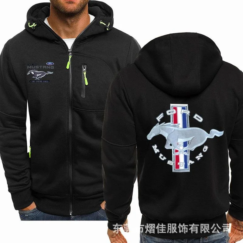 Spring Men's Hoodies MUSTANG logo Casual HipHop Long Sleeve Hooded Sweatshirts Fashion Fleece riding Zipper Jacket Men Tops
Spring Men's Hoodies MUSTANG logo Casual HipHop Long Sleeve Hooded Sweatshirts Fashion Fleece riding Zipper Jacket Men Tops