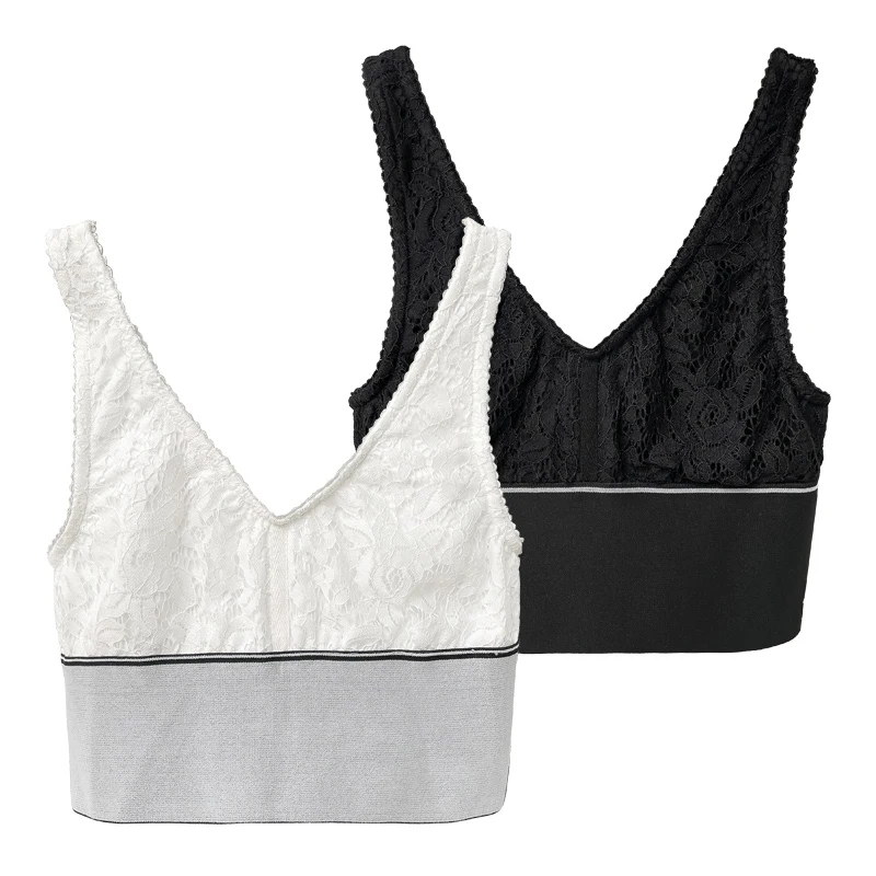 DEAT 2021 New Summer And Autumn Fashion Patchwork Casual Sleeveless Strapless Simple Rib And Lace Versatile Vest Top Women SL423
DEAT 2021 New Summer And Autumn Fashion Patchwork Casual Sleeveless Strapless Simple Rib And Lace Versatile Vest Top Women SL423