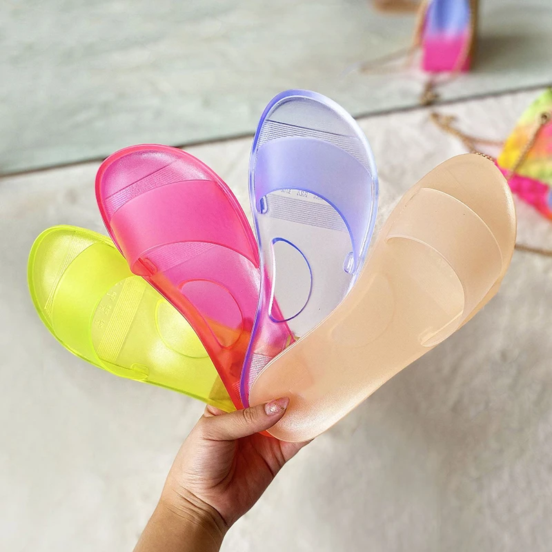 Jelly Slippers Women Summer Sandals Candy Colors Transparent Slides Ladies Fashion Slip On Flat Beach Indoor Outdoor Shoes 2021
Jelly Slippers Women Summer Sandals Candy Colors Transparent Slides Ladies Fashion Slip On Flat Beach Indoor Outdoor Shoes 2021
