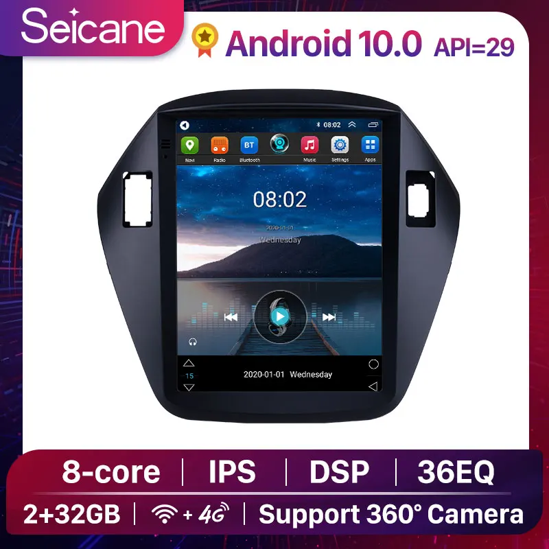 Seicane 9,7 дюймов Android 10,0 API 29 2 + 32G DSP IPS Автомобильный плеер GPS Радио стерео 4G для 2010-2015 Hyundai IX35 Tucson
Seicane 9,7 дюймов Android 10,0 API 29 2 + 32G DSP IPS Автомобильный плеер GPS Радио стерео 4G для 2010-2015 Hyundai IX35 Tucson