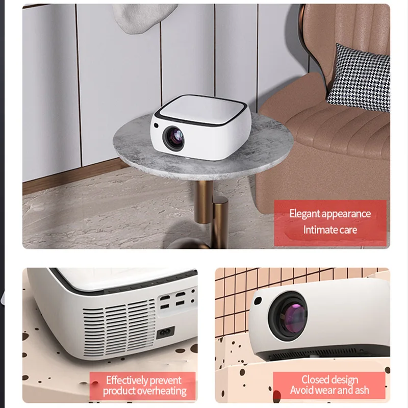 Проектор CHANGHONG L3 1080P Full HD 300 дюйма 4K поддержка 3D Wi-Fi домашний кинотеатр ANSI люмен